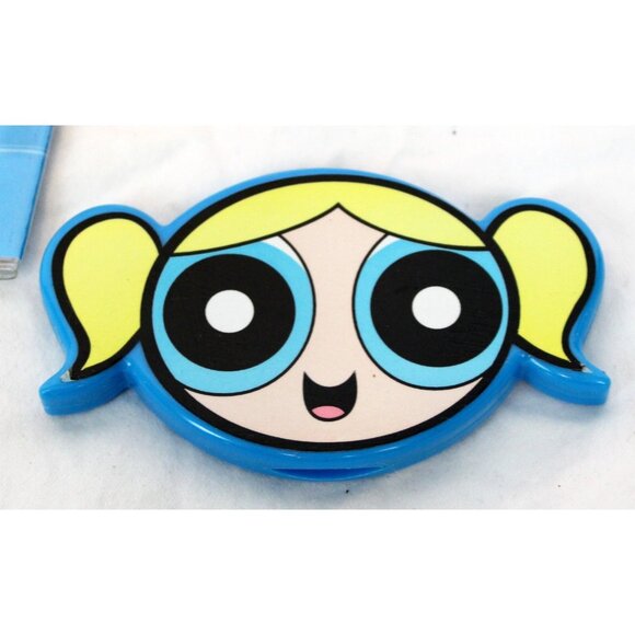 Power Puff Girls Lot Vinyl Bag Keychain Clips Photo Book Compact Mirror Pink - Picture 12 of 16